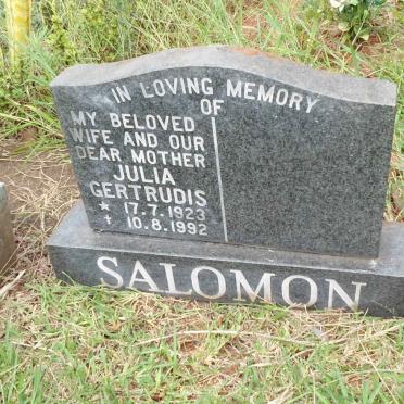 SALOMON Julia Gertrudis 1923-1992