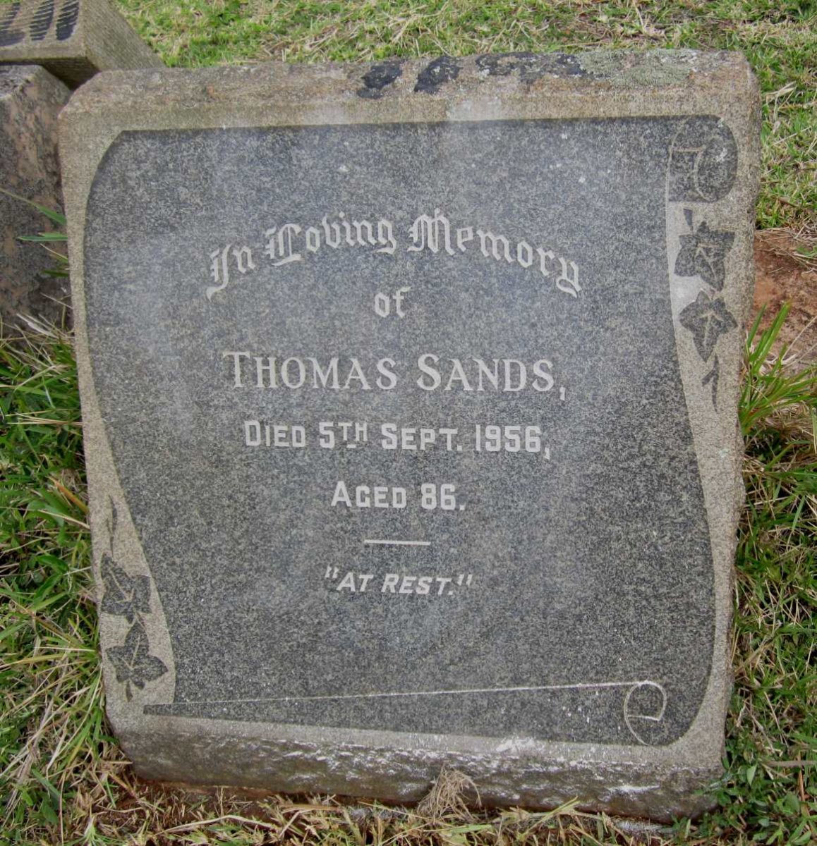 SANDS Thomas -1956