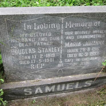 SAMUELS Douglas Stanley 1919-1981 &amp; Maria Johanna 1916-1993