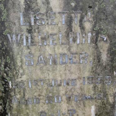 SANDER Frank William -1931 &amp; Lisetta Wilhelmina -1959