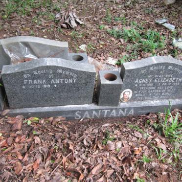 SANTANA Frank Antony 1919- &amp; Agnes Elizabeth 1915-1985