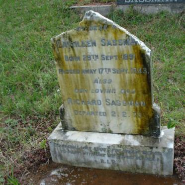SASSMAN Richard -1973 &amp; Cathleen 1891-1943