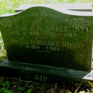 SWEET Perle M. 1894-1984 :: ROSS Wallace Stuart 1904-1985