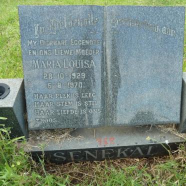 SENEKAL Maria Louisa 1929-1970