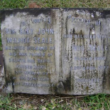 SEALE Kingsley John Wilmot -1959 &amp; Iris -1977