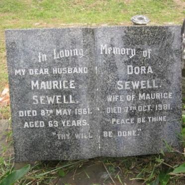 SEWELL Maurice -1961 &amp; Dora -1981