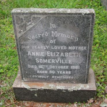 SOMERVILLE Annie Elizabeth -1961
