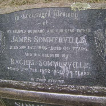 SOMMERVILLE James -1946 &amp; Rachel -1962