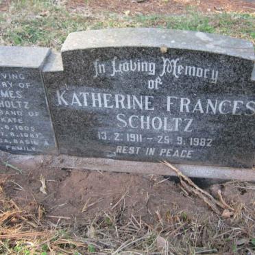 SCHOLTZ James 1905-1981 &amp; Katherine Frances 1911-1982