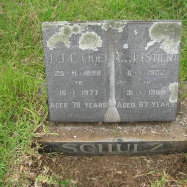 SCHULTZ J.J.C. 1898-1977 &amp; C.J. 1902-1969