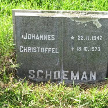 SCHOEMAN Johannes Christoffel 1942-1973