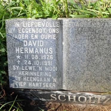 SCHOLTZ David Hermanus 1926-1991