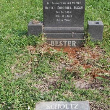 SCHOLTZ David Herklaas 1913-1997 :: BESTER Hester Dorothea Susan 1941-1973