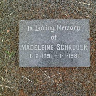 SCHRODER Madeleine 1891-1981