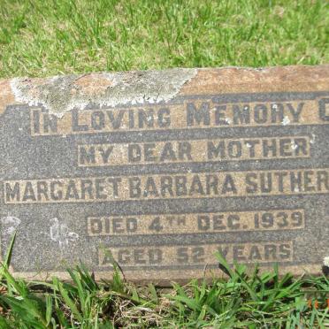SUTHERLAND Margaret Barbara -1939