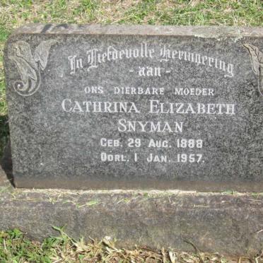 SNYMAN Cathrina Elizabeth 1888-1957