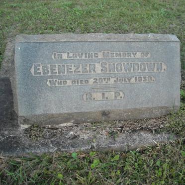 SNOWDOWN Ebenezer -1930