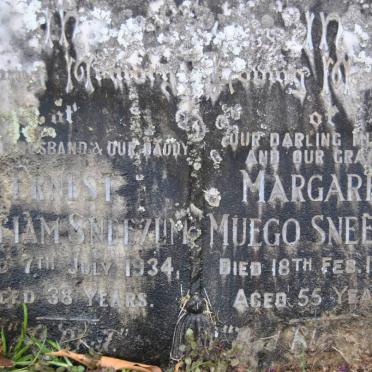 SNEEZUM Ernest William -1934 &amp; Margaret Muego -1958