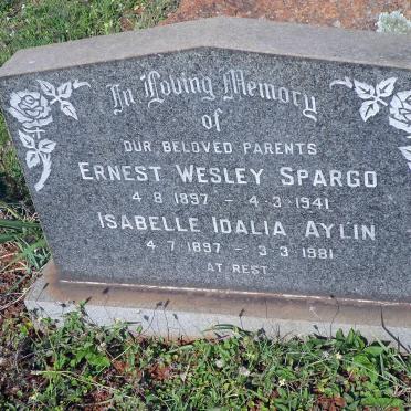 SPARGO Ernest Wesley 1897-1941 &amp; Isabelle Idalia Aylin 1897-1981 :: EDWARDS George Desmond 1919-1999