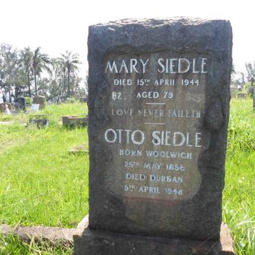 SIEDLE Otto 1856-1948 &amp; Mary -1944