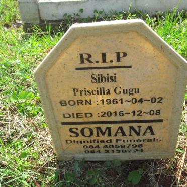 SIBISI Priscilla Gugu 1961-2016
