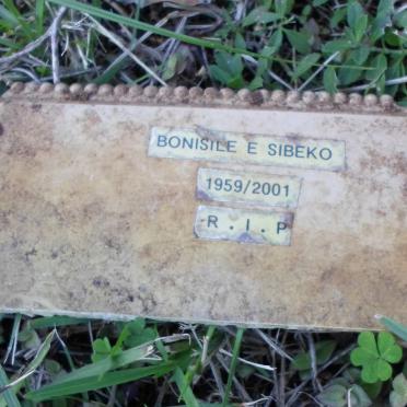SIBEKO Bonisile E. 1959-2001