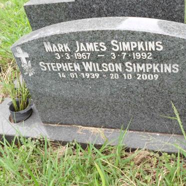 SIMPKINS Stephen Wilson 1939-2009 :: SIMPKINS Mark James 1967-1992