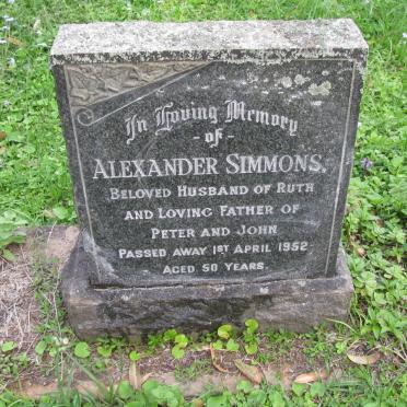 SIMMONS Alexander -1952