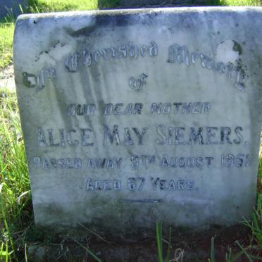 SIEMERS Alice May -1951