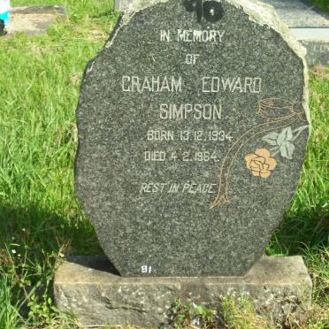 SIMPSON Graham Edward 1934-1964