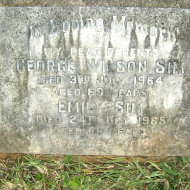SIM George Wilson -1964 &amp; Emily -1965