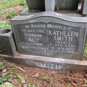 SMITH Ben -1981 &amp; Kathleen 1904-1988