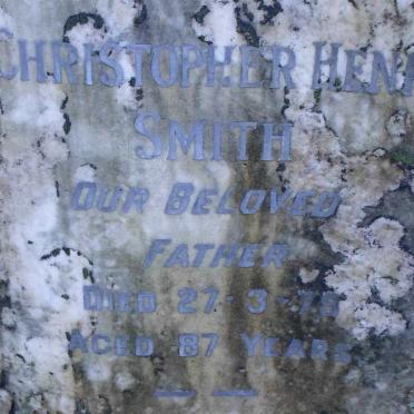 SMITH Christopher Henry -1978 &amp; Elsie Mary Ann -1966 