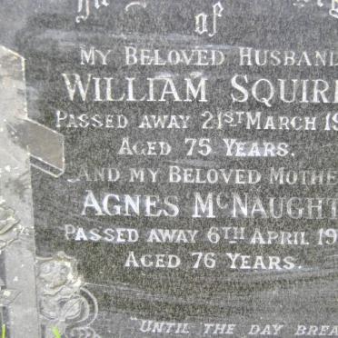 SQUIRE William -1969 :: McNAUGHT Agnes -1973