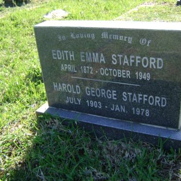 STAFFORD Harold George 1903-1978 &amp; Edith Emma 1872-1949