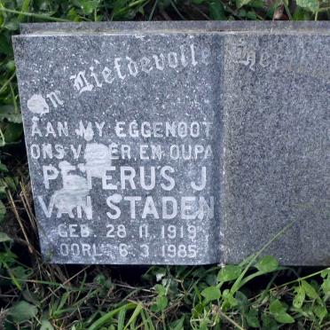 STADEN Peterus J., van 1919-1985