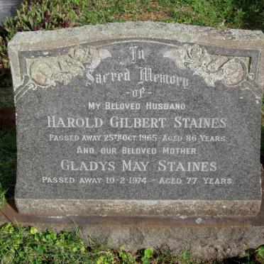 STAINES Harold Gilbert -1965 &amp; Gladys May -1974