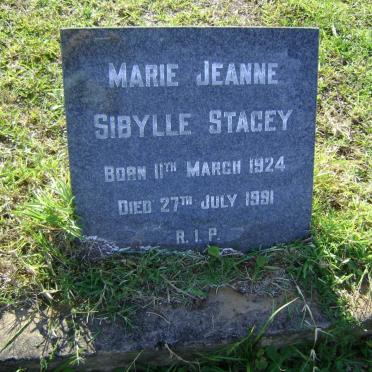 STACEY Marie Jeanne Sibylle 1924-1991