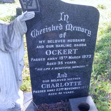 STONE Ockert  -1973 &amp; Charlotte  -1977