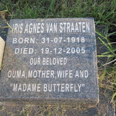 STRAATEN Iris Agnes, van 1918-2005