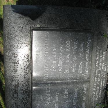 SHARPLES George -1966 &amp; Myfanwy JONES -1966 :: SHARPLES Robert Cecil -1954