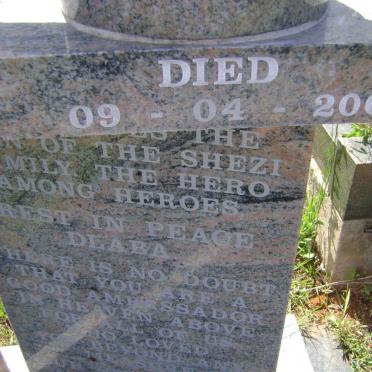 SHEZI Mxolisi Oswald 1972-2007