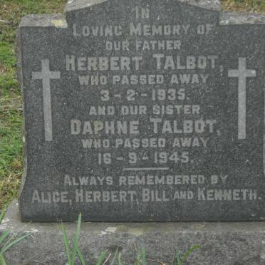 TALBOT Herbert -1935 :: TALBOT Daphne -1945