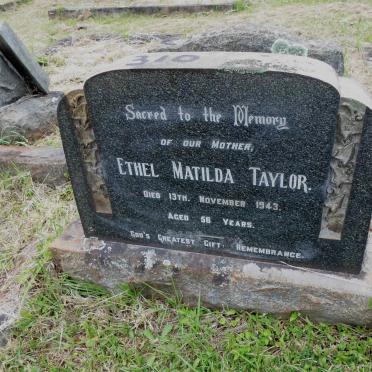 TAYLOR Ethel Matilda -1943