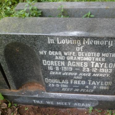 TAYLOR Douglas Fred 1911-1986 &amp; Doreen Agnes 1919-1983