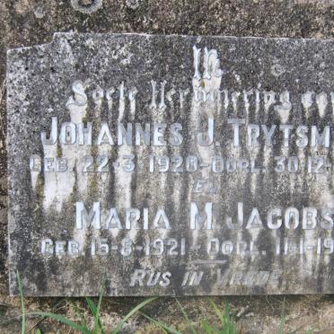 TRYTSMAN Johannes J. 1920-1938 :: JACOBS Maria M. 1921-1940