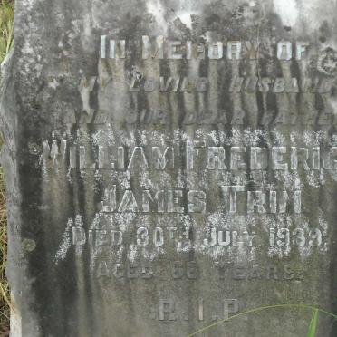 TRIM William Frederick James -1939