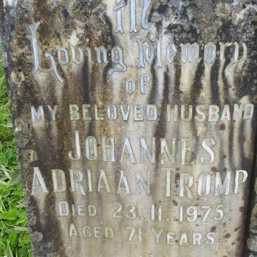 TROMP Johannes Adriaan 1875 &amp; Lilian -1989 :: WYATT Richard -1943 &amp; Martha -1946