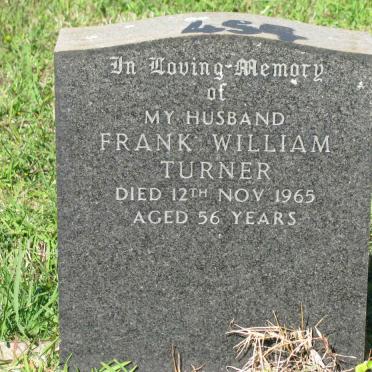 TURNER Frank William -1965