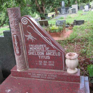 TITUS Sheldon Angelo 1973-1996